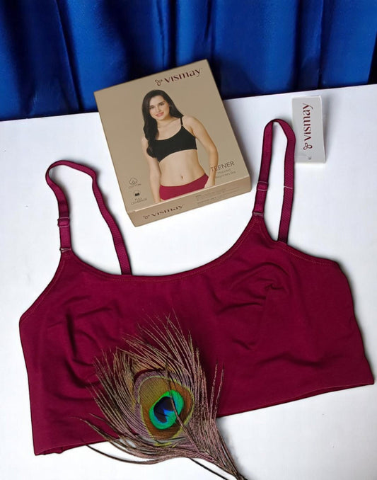 210525BR (E3855) VISMAY BEGINNERS BRA - B Red