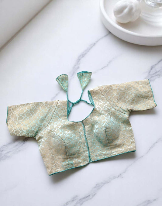 210525BL (E4279) READYMADE BLOUSE - Pastel Green