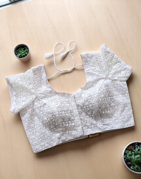 210525BL (E4233) READYMADE BLOUSE - White