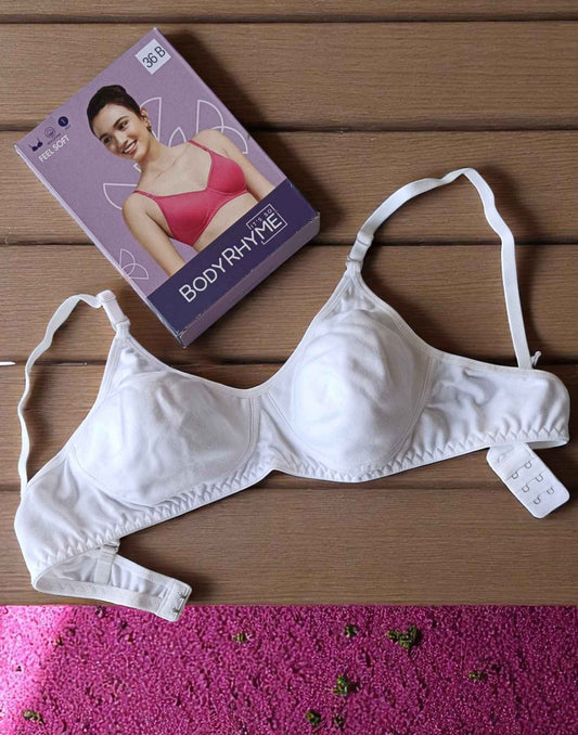 260525BR (E4176) BODY RHYME NON PADDED BRA - White