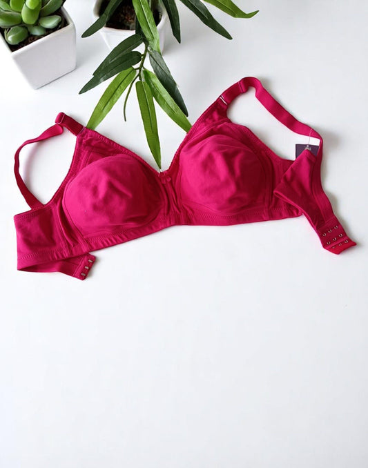 260525BR (E4177) BODY RHYME NON PADDED BRA - Pink