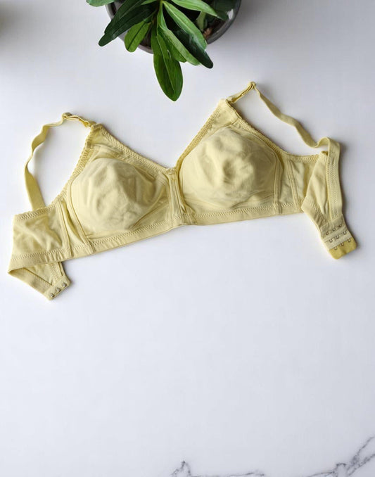 260525BR (E4177) BODY RHYME NON PADDED BRA - Baby Yellow