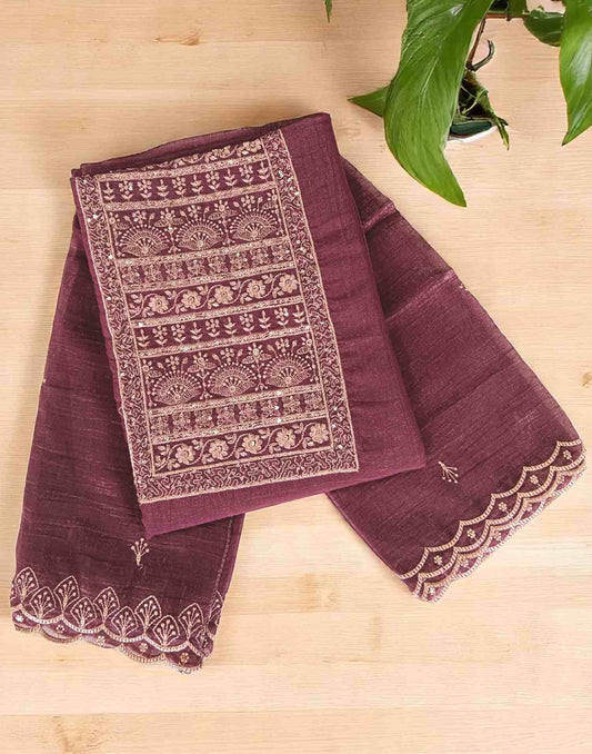 270525ML (E5352) UN-STITCHED SETS - Mauve
