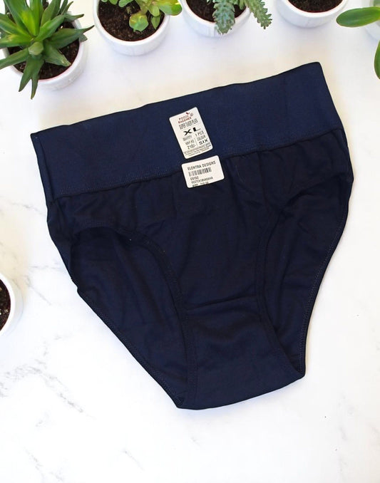 140625PS (E6151/52/53/54) POOJA RAGINI TUMMY TUCKER PANTIES - Dark Blue