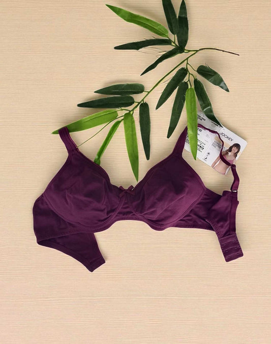 240725BR (E5255) JOCKEY NON PADDED BRA - Grape