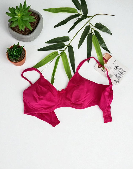 240725BR (E5255) JOCKEY NON PADDED BRA - Ruby