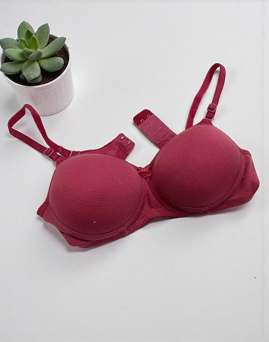 170126BR (E6705) POOJA RAGINI PADDED BRA - Mauve - ELENTRA DESIGNS BY NIMI HEINS