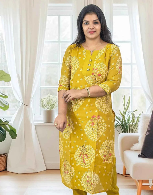 KURTIS MUSTARD YELLOW 080826K