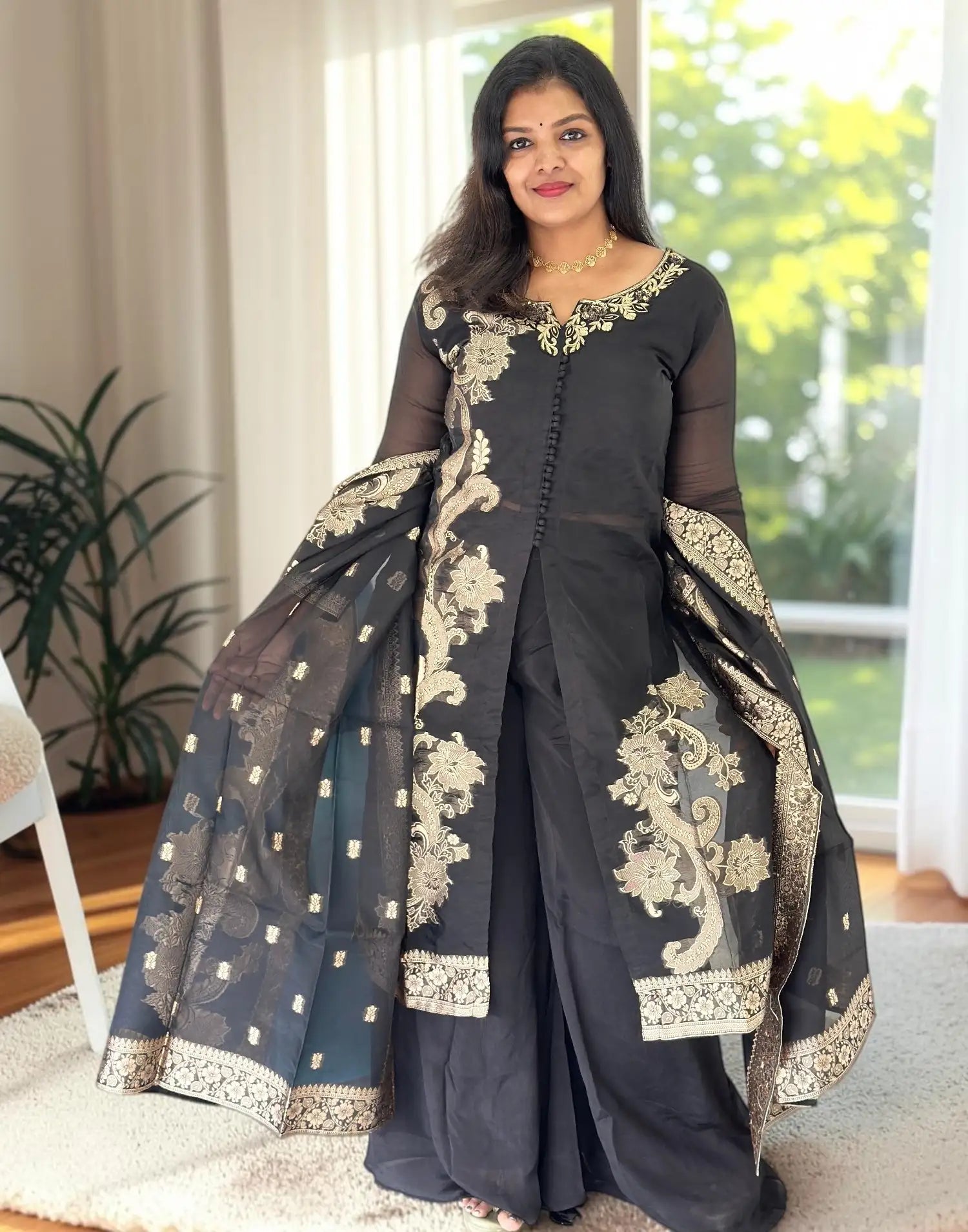 READY TO WEAR PREMIUM - BLACK E6952 120826RW - ELENTRA DESIGNS BY NIMI HEINS