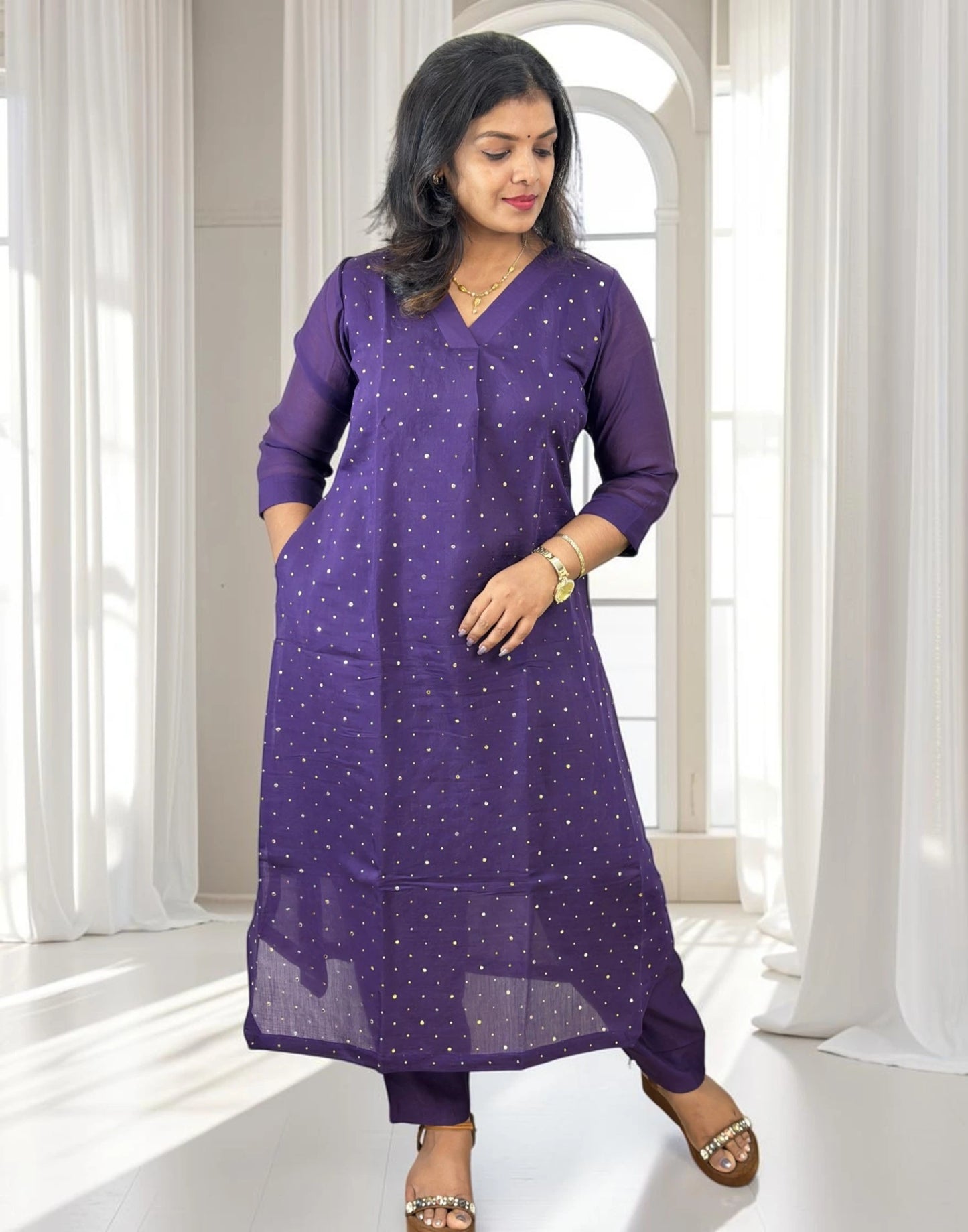 KURTI SET VIOLET E7241 180826KS