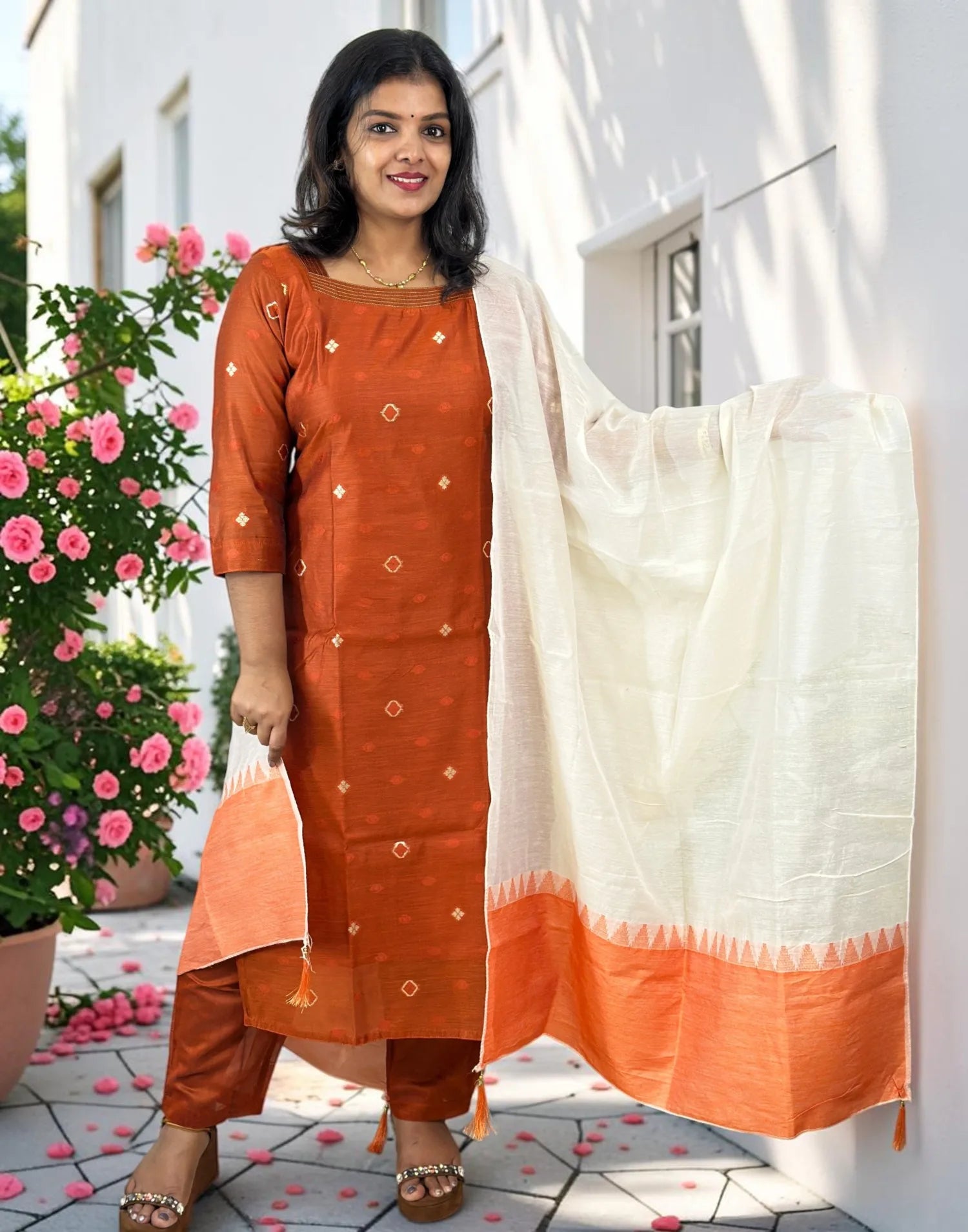 READY TO WEAR RUST ORANGE 200826RW - ELENTRA DESIGNS BY NIMI HEINS