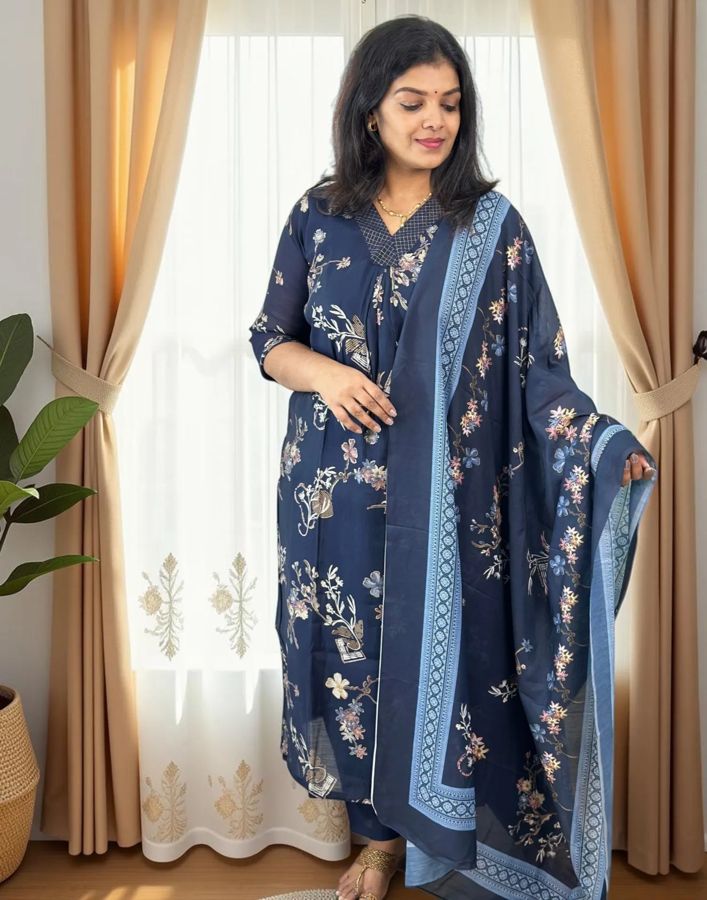 READY TO WEAR DARK BLUE E7249 200826RW - ELENTRA DESIGNS BY NIMI HEINS