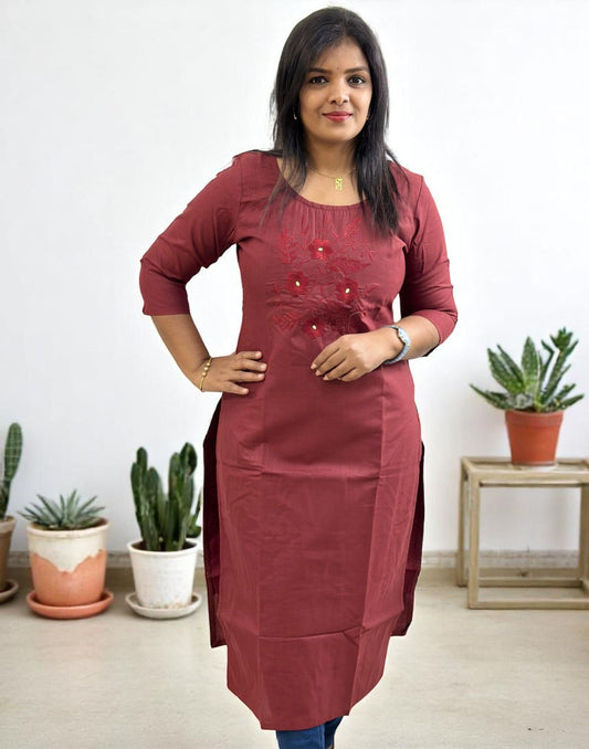 180525V (E6092) NEW ARRIVAL - Burgendy Maroon