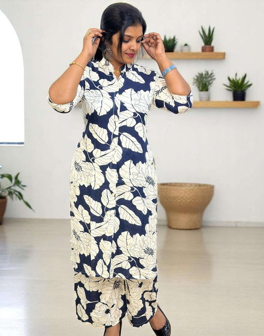 300525C (E6111) CO-ORD SET - Dark Blue