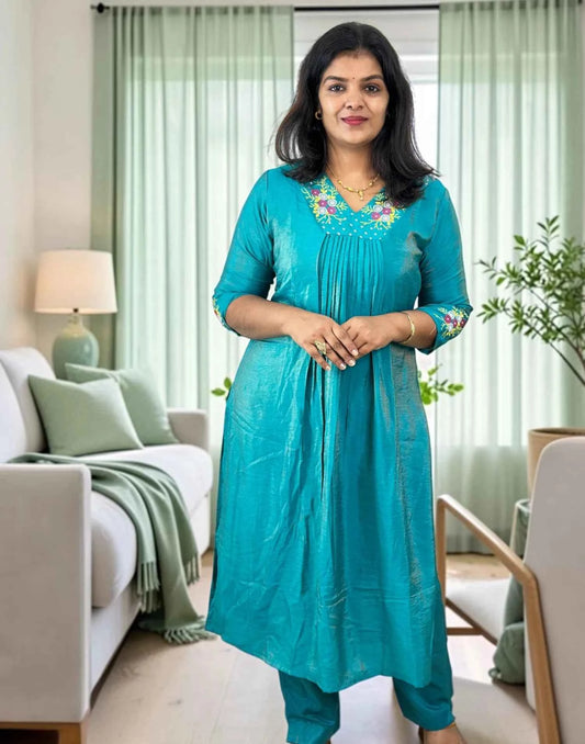 KURTI SET TURQUOISE BLUE E7281 290826KS