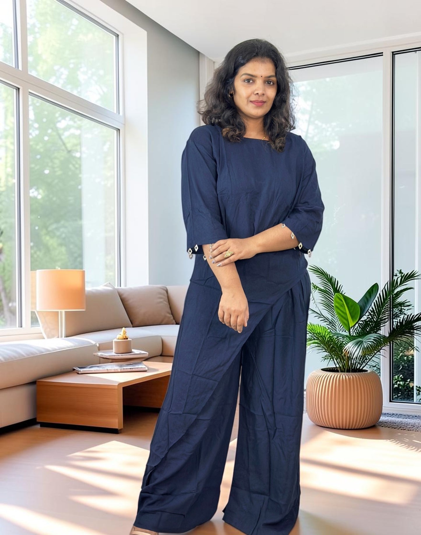 CO-ORD SET DARK BLUE E7284 010926CS
