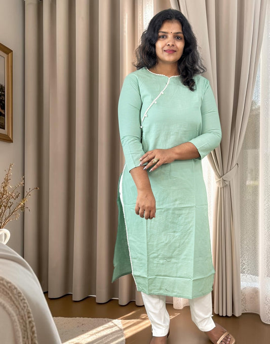 KURTIS PASTEL GREEN E7285 010926K