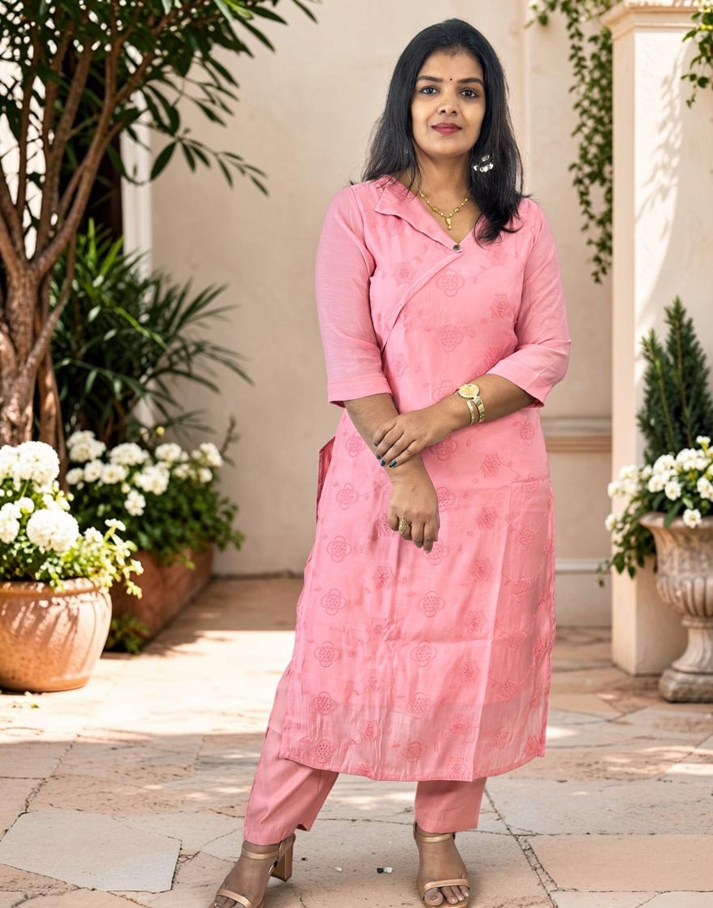 KURTI SET PINK E7291 030926KS