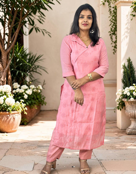 KURTI SET PINK E7291 030926KS