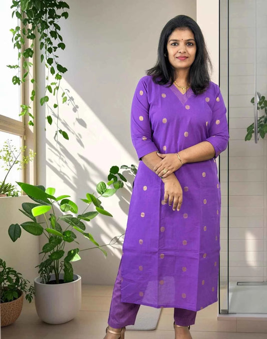KURTI SET DARK LAVENDER E7297 080926KS