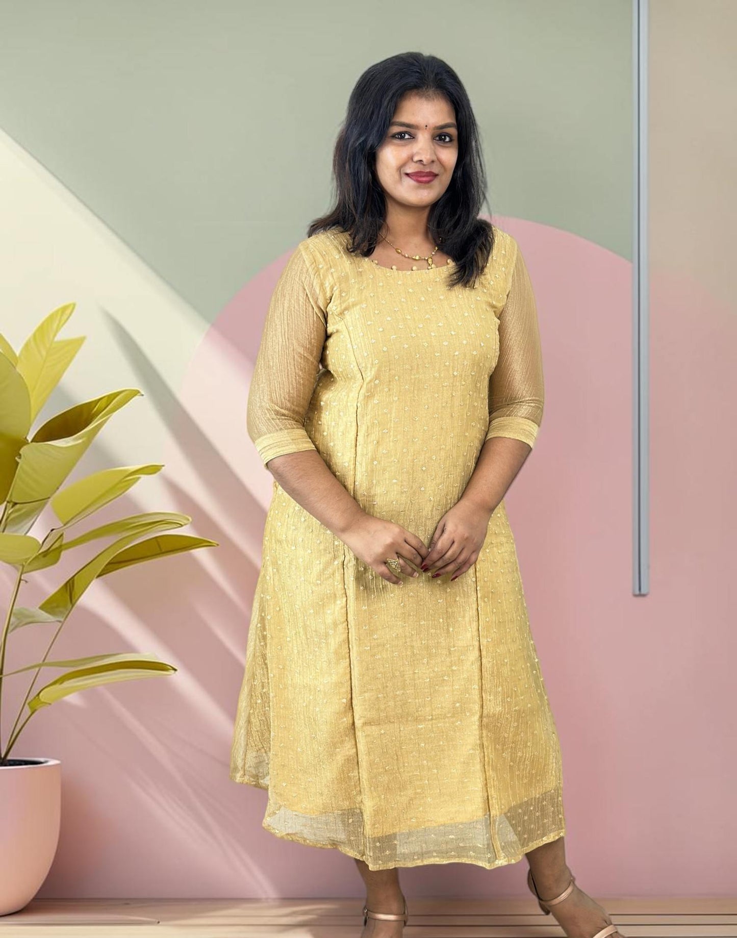 KURTIS A-LINE GOLDEN E7321 120926AK