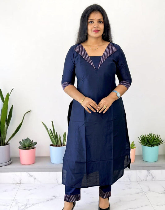 190625CS (E6203,04,05,09) CO-ORD SET - Dark Blue