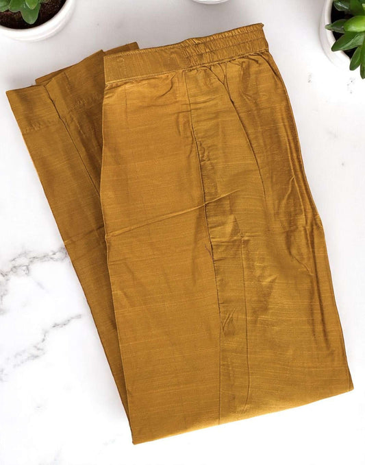 170625B (E6207 - E6208) SLUB SILK BOTTOM - Mustard Yellow
