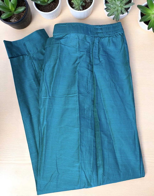 170625B (E6207 - E6208) SLUB SILK BOTTOM - Turkoish Blue