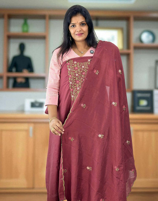 180725ML (E6243) UN-STITCHED SETS - Mauve