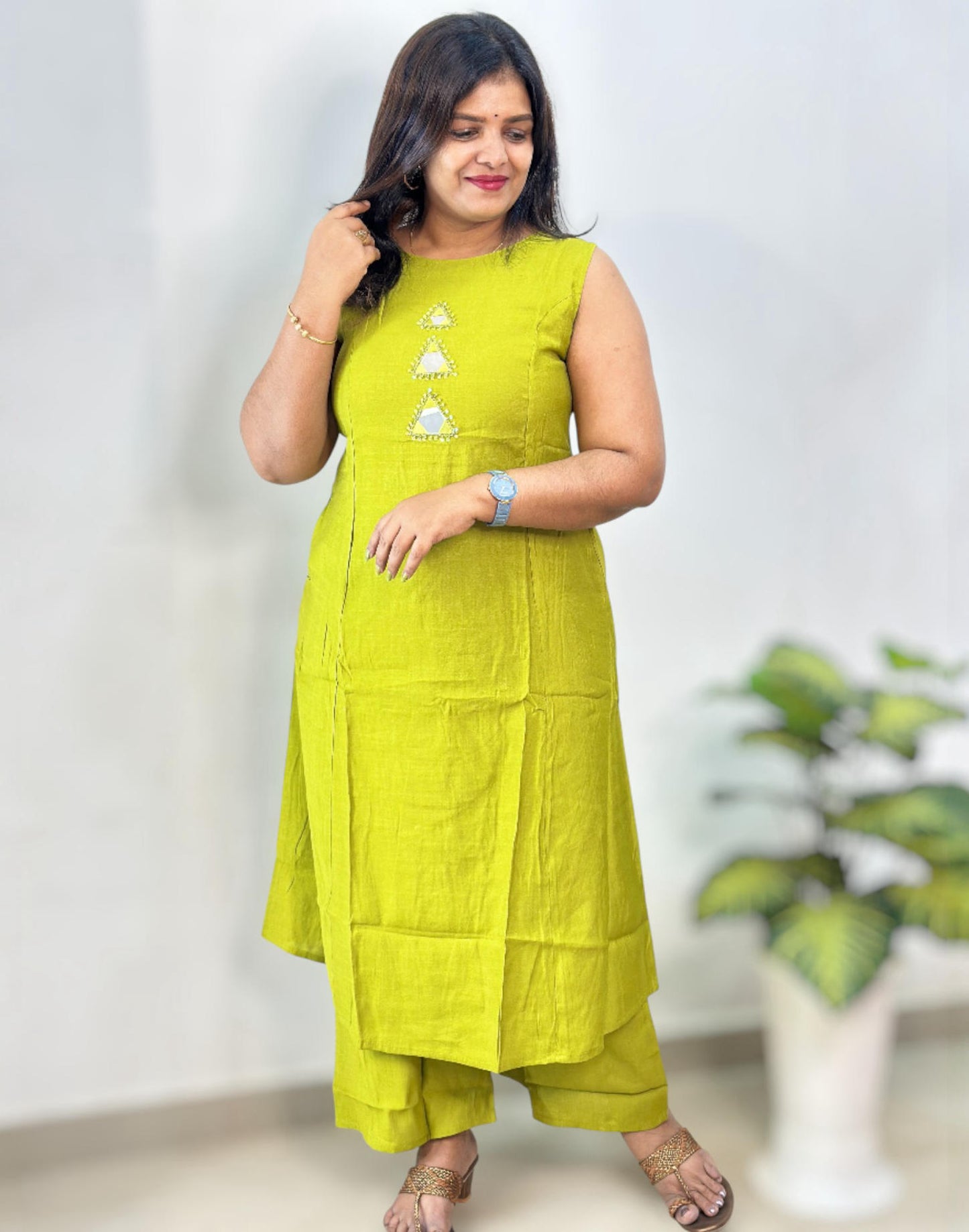 A-LINE CO-ORD SET GREEN 190126CS E6724 - ELENTRA DESIGNS BY NIMI HEINS