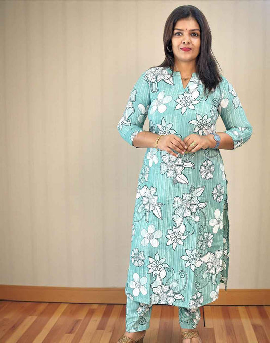 CO-ORD SET PINE GREEN E6717 210126CS - ELENTRA DESIGNS BY NIMI HEINS