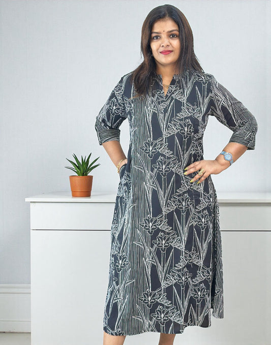 DRESSES BLACK E6718 220126D - ELENTRA DESIGNS BY NIMI HEINS