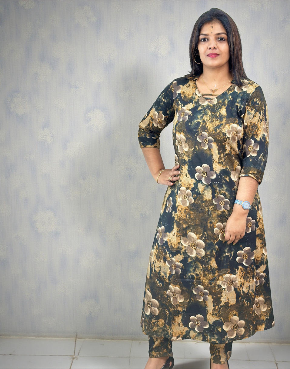 A-LINE CO-ORD SET BLACK E6732 230126CS - ELENTRA DESIGNS BY NIMI HEINS