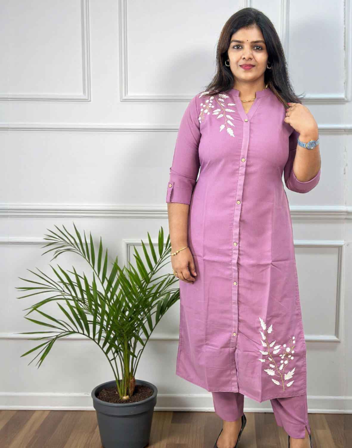 CO-ORD SET DARK ONION PINK E6741 050326CS