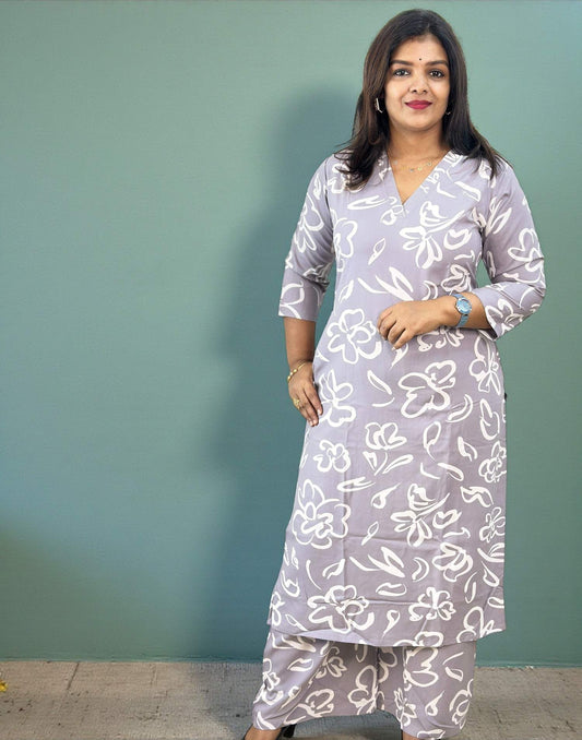 CO-ORD SET LILAC E6726 040226CS - ELENTRA DESIGNS BY NIMI HEINS