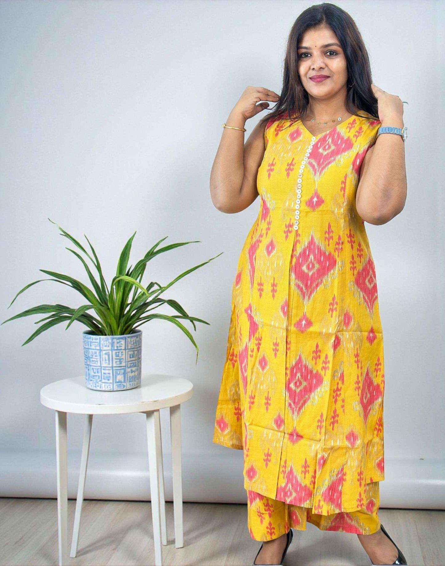 CO-ORD SET YELLOW E6722 080226CS
