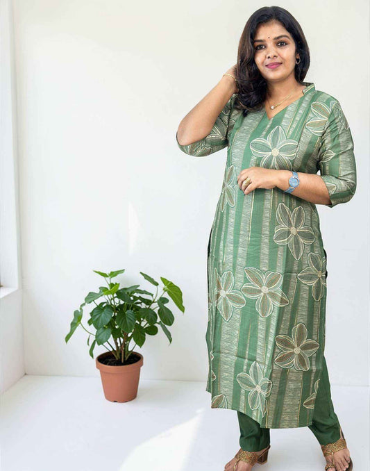 KURTI SET GREEN E6789 060326KS