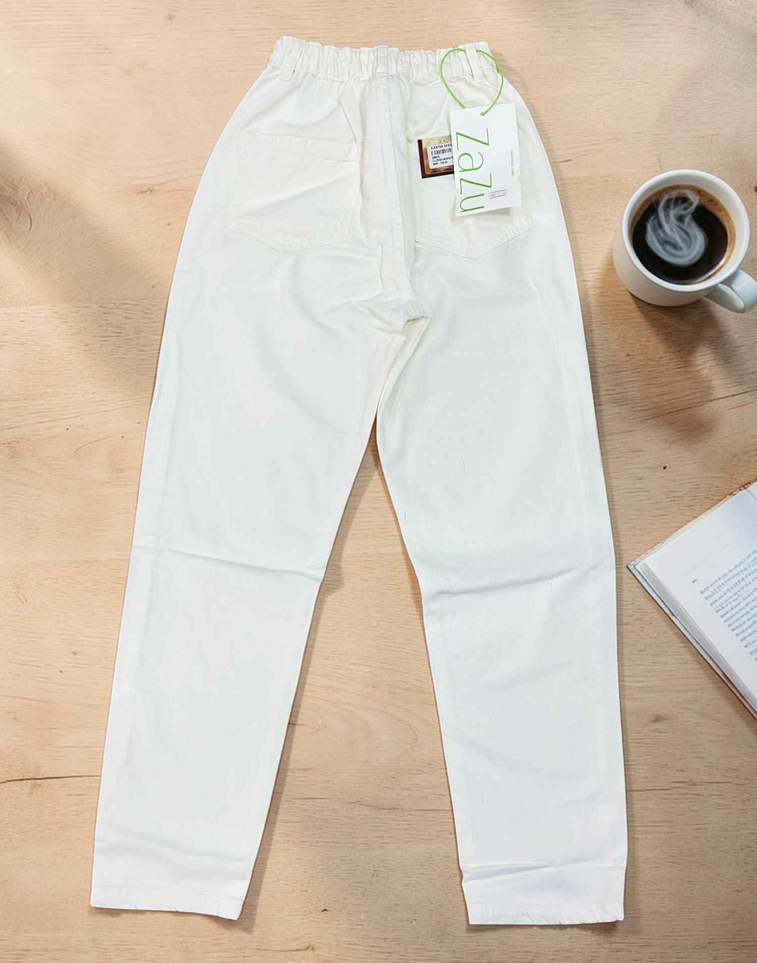 MOM FIT JEANS MILKY WHITE E6819 150326MJ - ELENTRA DESIGNS BY NIMI HEINS