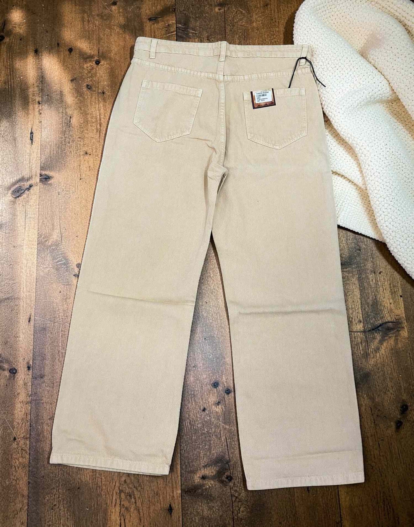 BAGGY JEANS IVORY E6817 150326BJ - ELENTRA DESIGNS BY NIMI HEINS