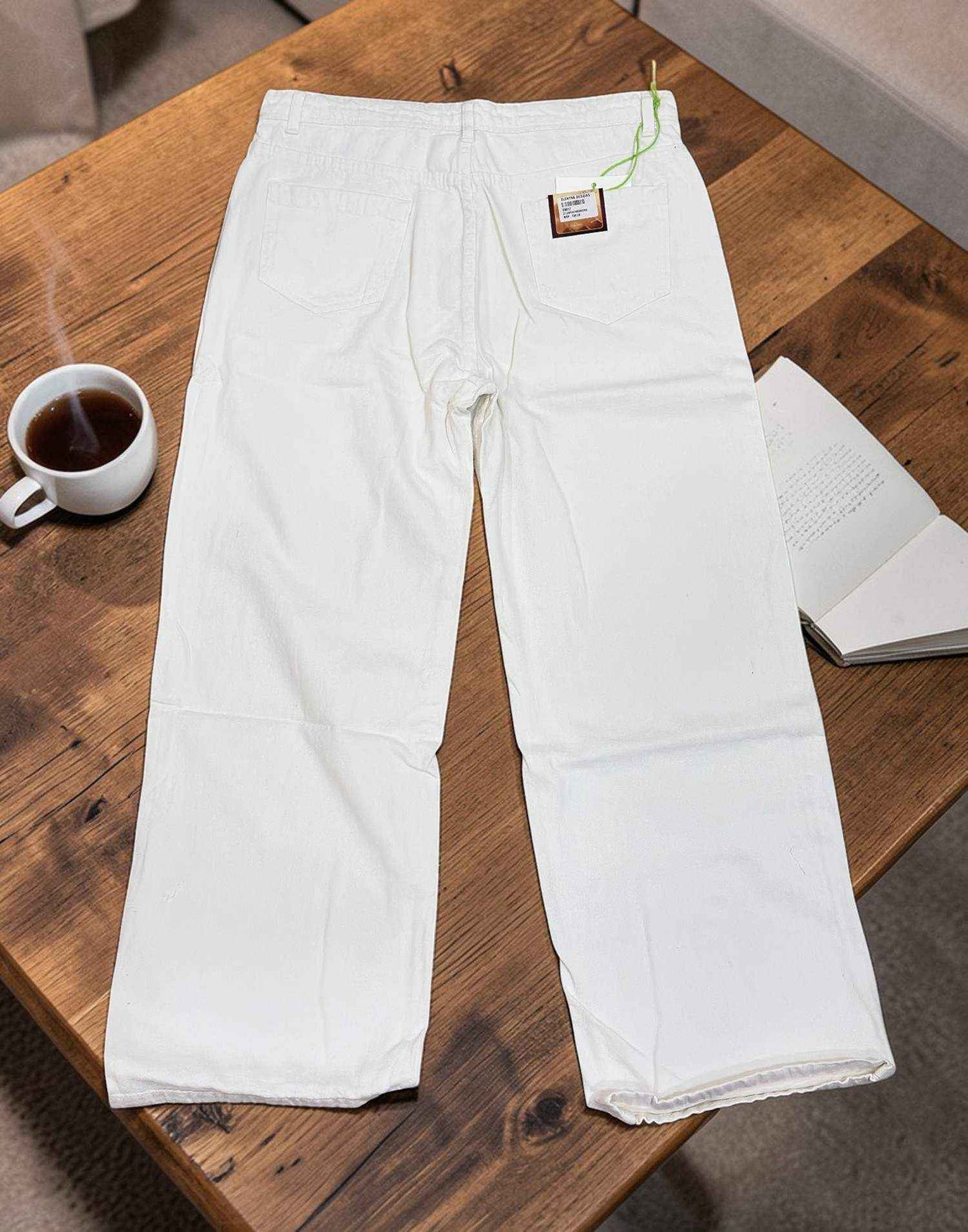 BAGGY JEANS WHITE E6817 150326BJ - ELENTRA DESIGNS BY NIMI HEINS