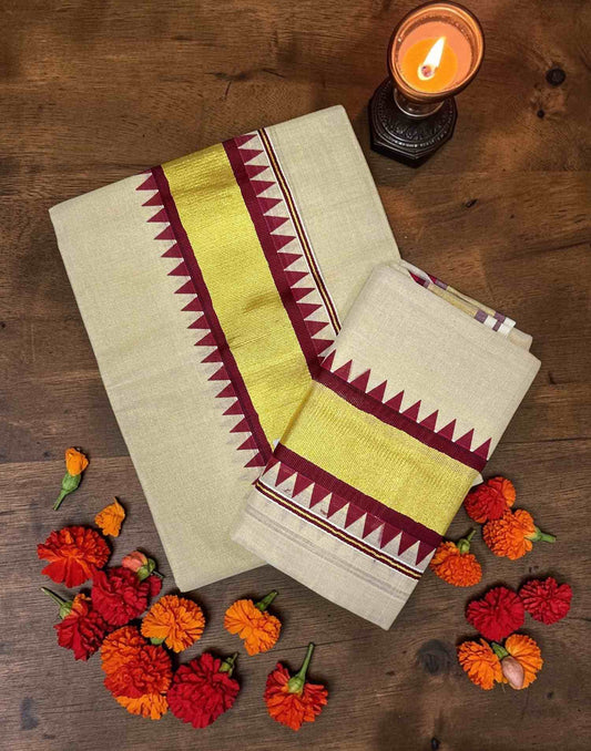 SET MUNDU MARUN E6825 170326SM - ELENTRA DESIGNS BY NIMI HEINS