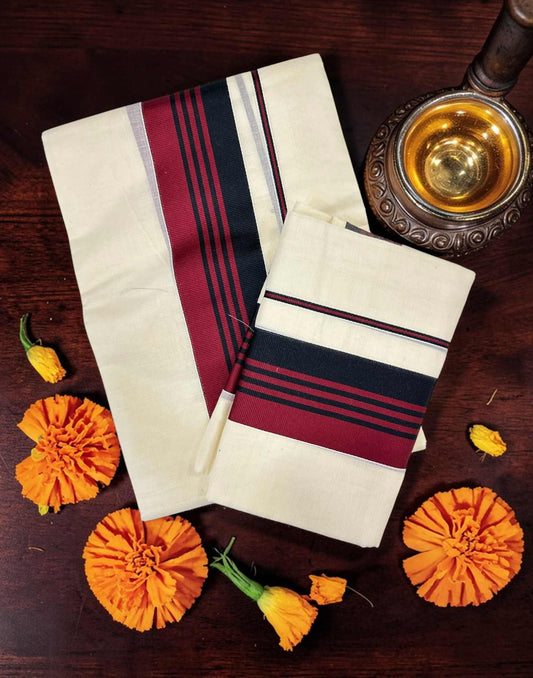 SET MUNDU MARUN n BLACK E6829 170326SM - ELENTRA DESIGNS BY NIMI HEINS