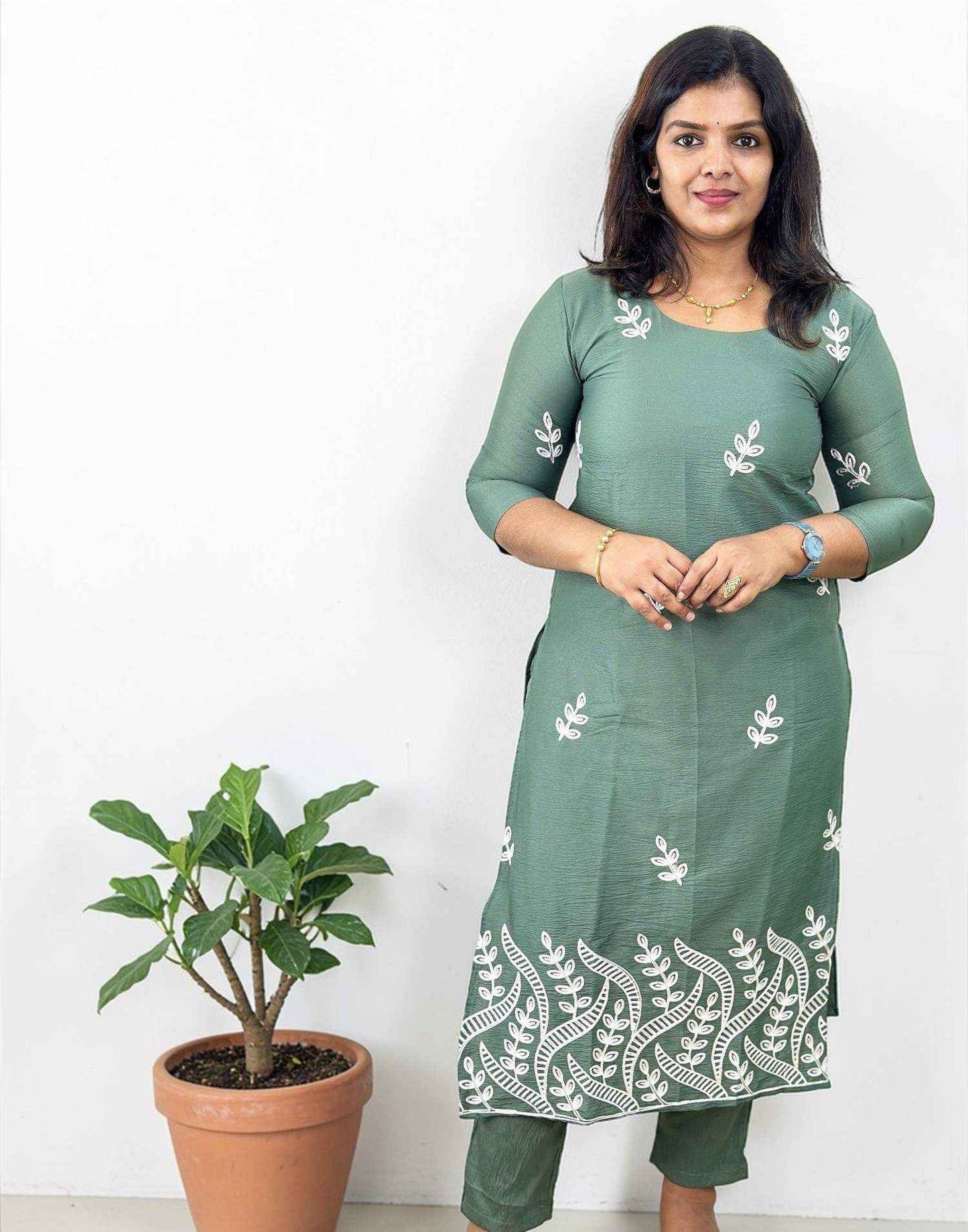 KURTI SET PINE GREEN 28/398 180326KS