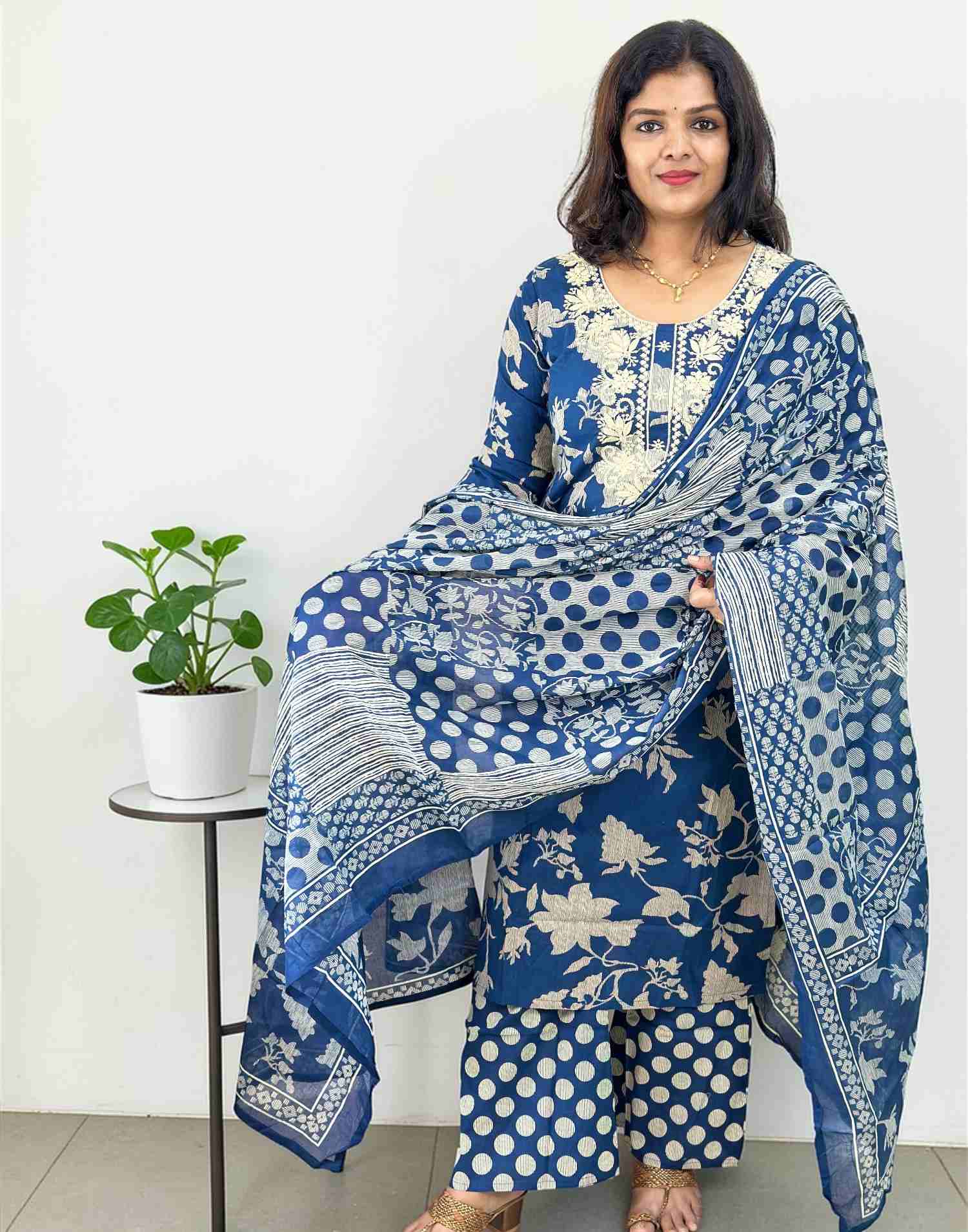 READY TO WEAR INDIGO BLUE E6834 200326RW - ELENTRA DESIGNS BY NIMI HEINS