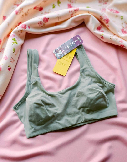 170925BR (E6436) BLOSSOM AESTHETIC BRA - I Green