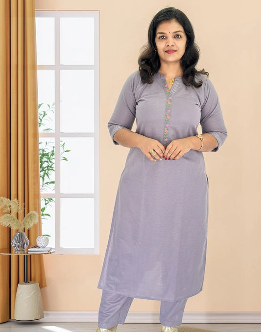 KURTI SET DUSTY GRAPE E7401 191026KS