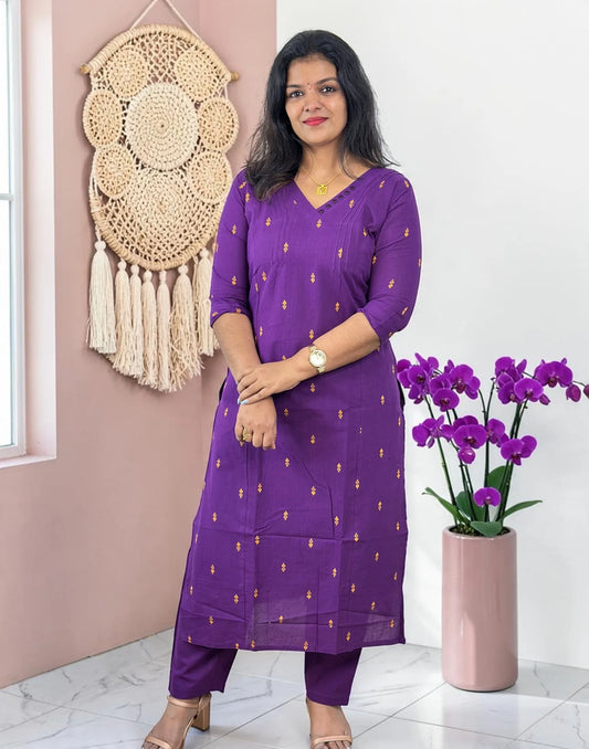 KURTI SET VIOLET E7397 141026KS