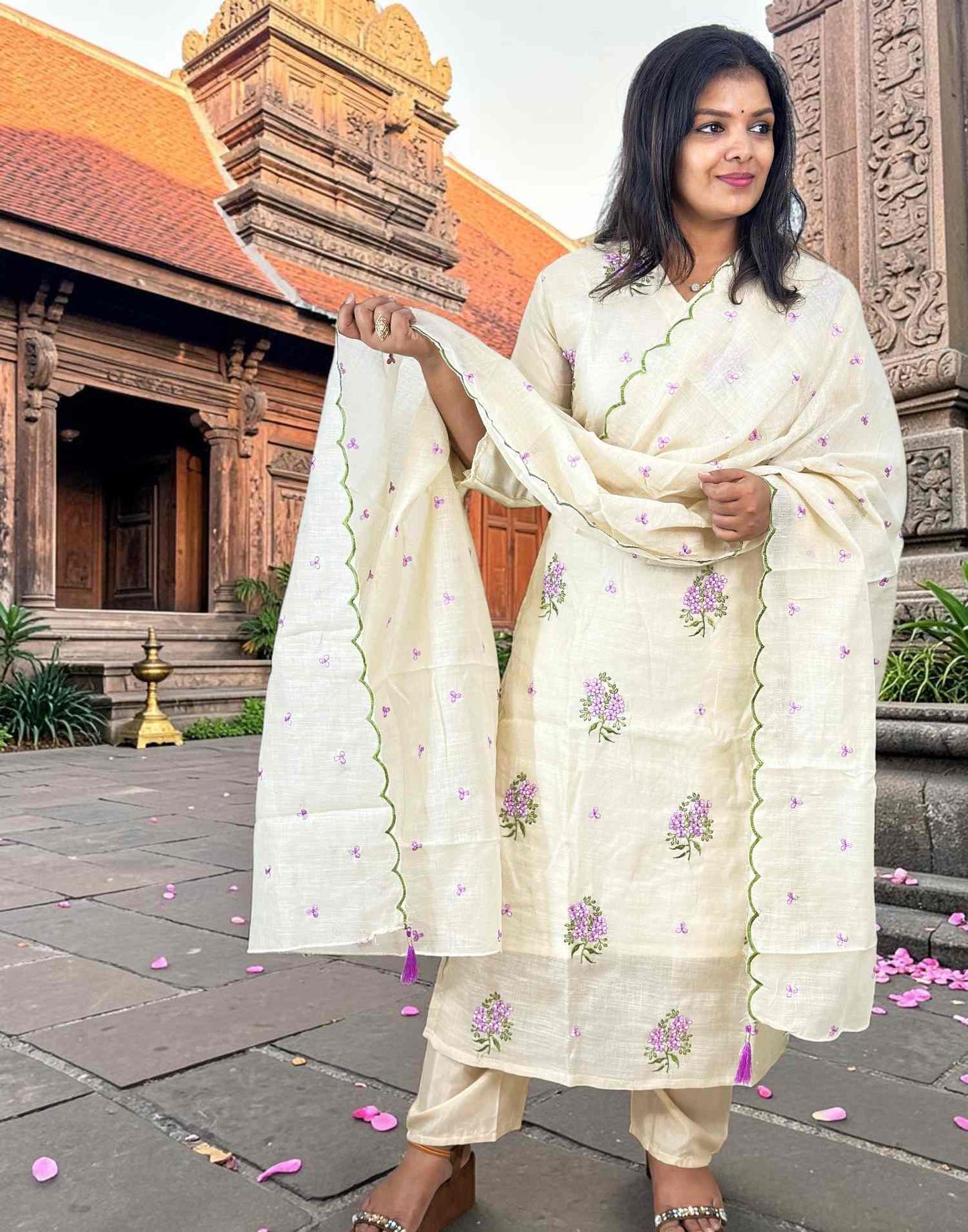 READY TO WEAR ONAM SPECIAL LAVENDER E7155 250726RW