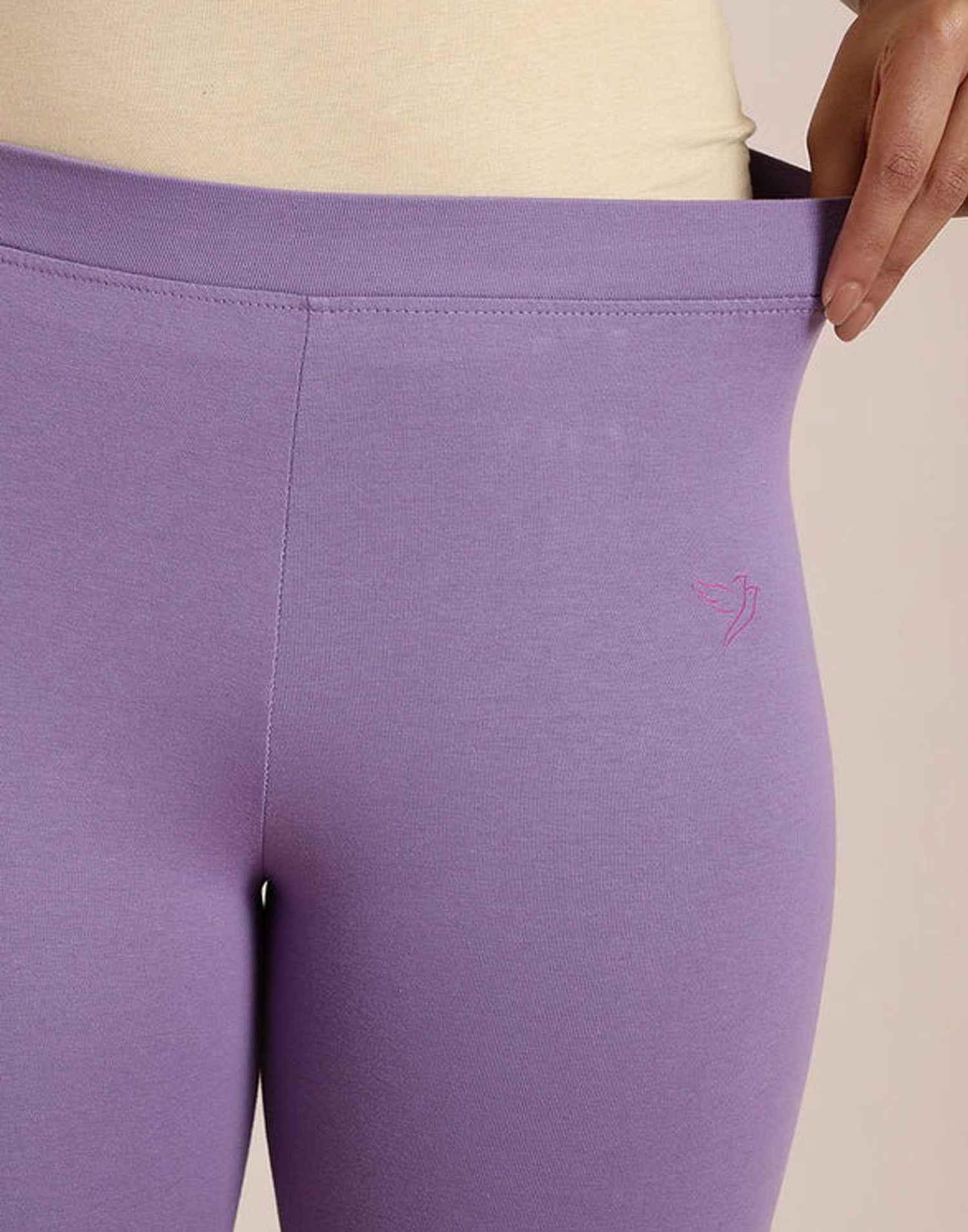 LEGGINGS TWIN BIRDS ORCHID LILAC E6715 070326LG - ELENTRA DESIGNS BY NIMI HEINS