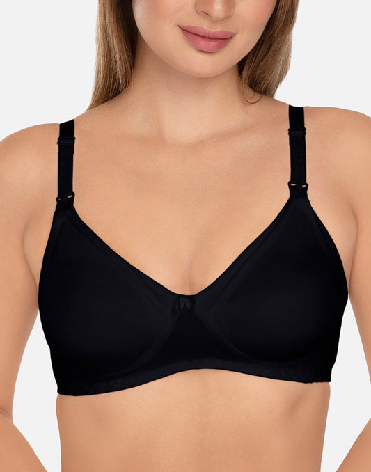 NON PADDED MATERNITY BRA DAISY DEE BLACK E2287 250925BR - ELENTRA DESIGNS BY NIMI HEINS